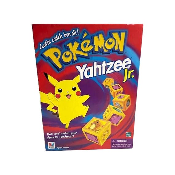 Vintage Pokemon Yahtzee Jr Board Game Complete 1990s - Etsy 日本 Vintage Pokemon Yahtzee Jr Board Game Complete 1990s - Etsy 日本