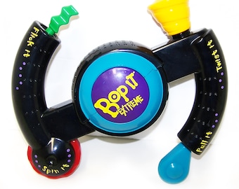 Vintage Bop It Extreme Push and Pull Game by Hasbro 1990s Toy 80s Twist It