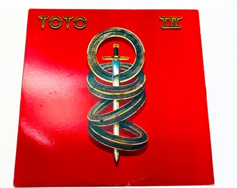Vintage Toto IV Lp Album Vinyl Original Record Excellent 1982 80s 1980s 12" Rosanna Africa