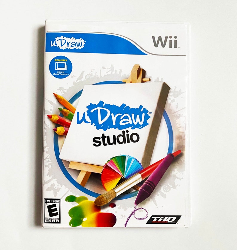 Wii U Draw Studio Video Game Nintendo Wii Tested Works Video Etsy