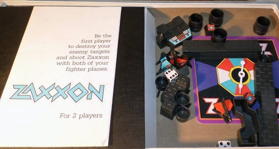 Vintage Zaxxon by Sega Board Game 1982 Toy 100% Complete 80s Toy