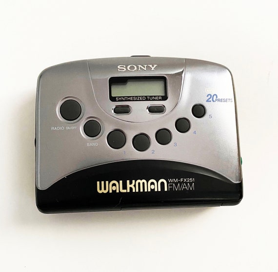 Vintage Sony Walkman WM-FX251 Stereo Cassette Tape Player AM/FM Works Black  Portable 90s 1990s -  Denmark