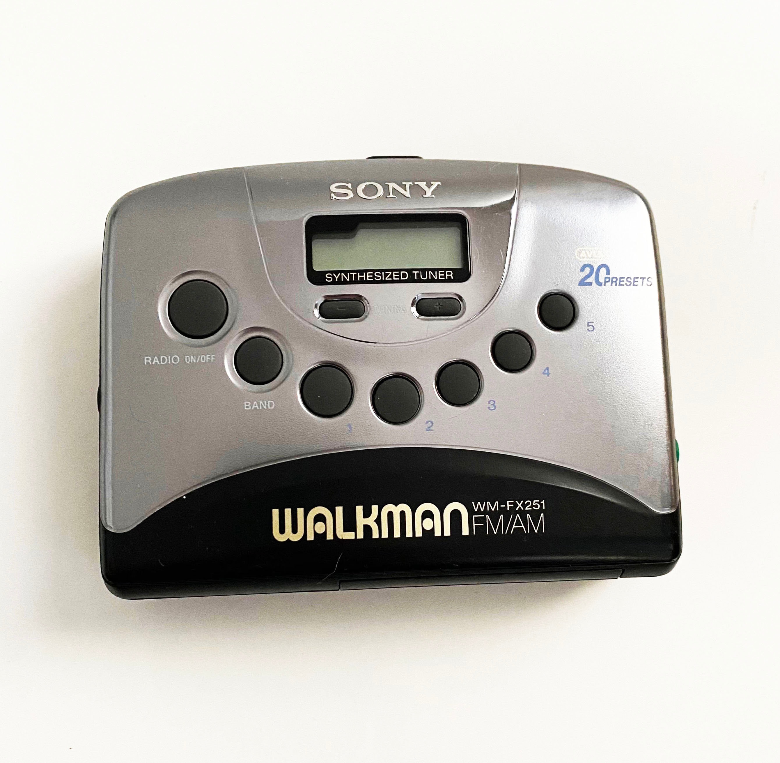 Vintage Sony Walkman WM-FX251 Stereo Cassette Tape Player AM Vintage Sony Walkman WM-FX251 Stereo Cassette Tape Player AM