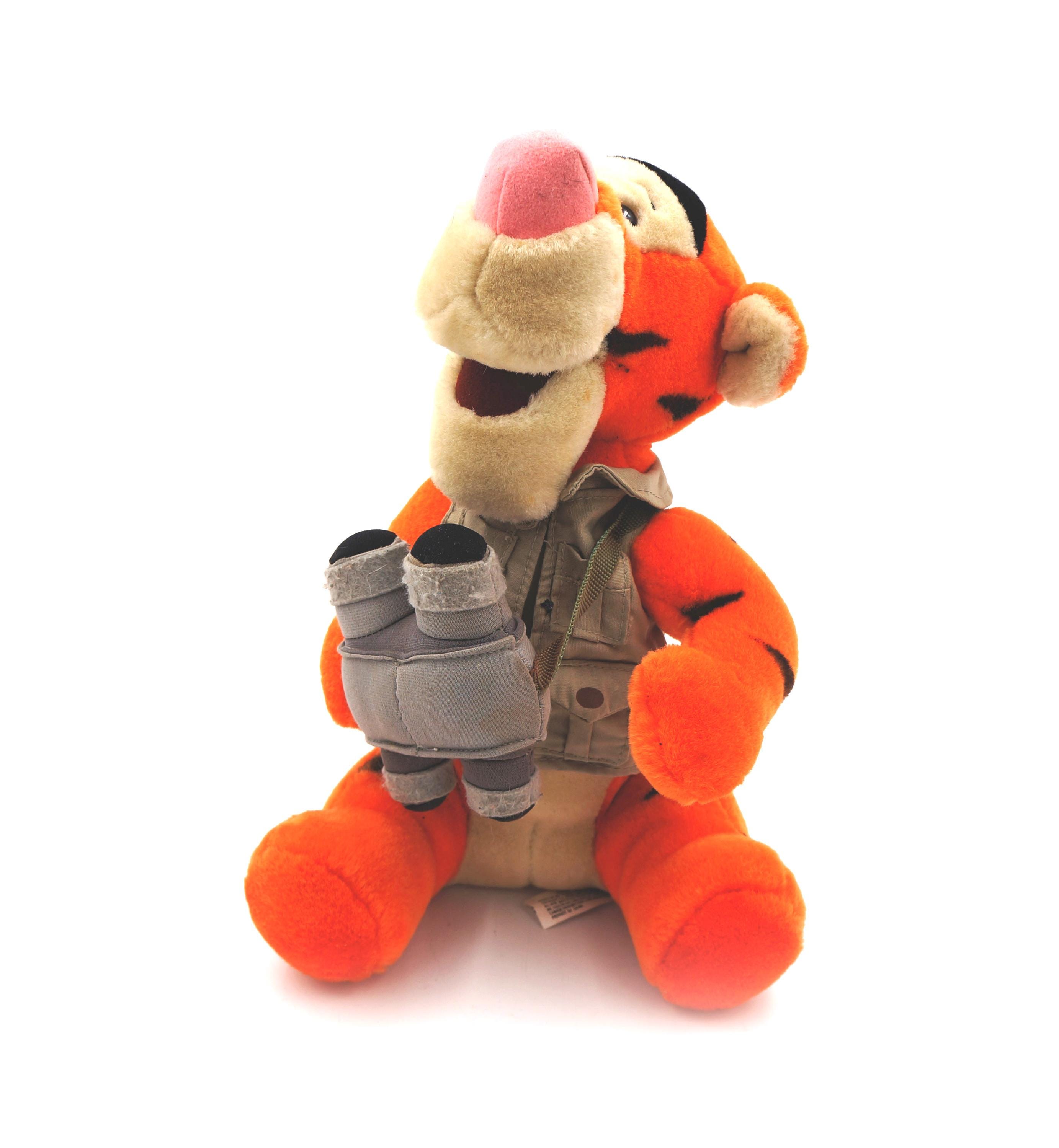 Vintage 1990's Walt Disney World Safari Tigger Plush 12