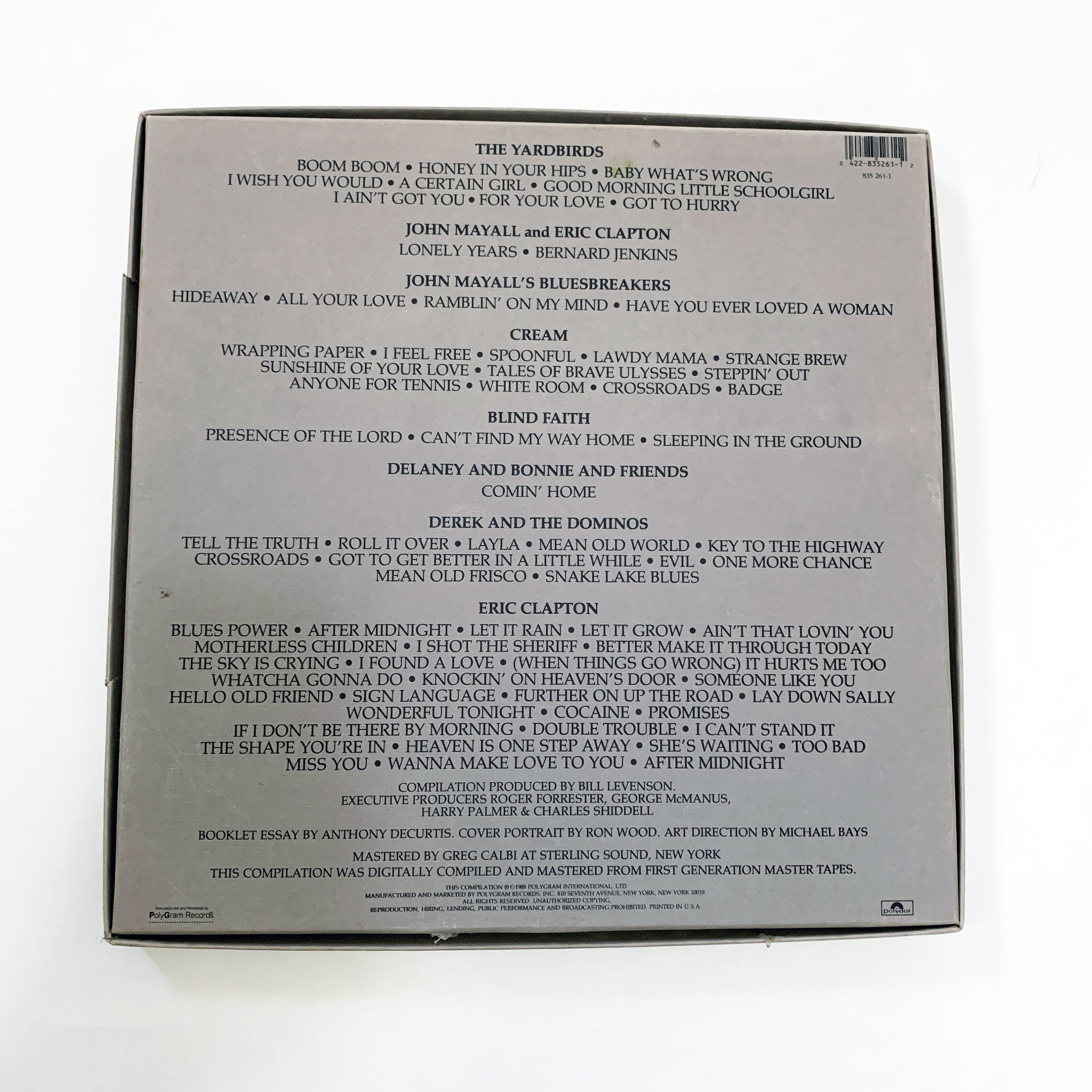 Vintage Original Eric Clapton Crossroads Box Set Record Album