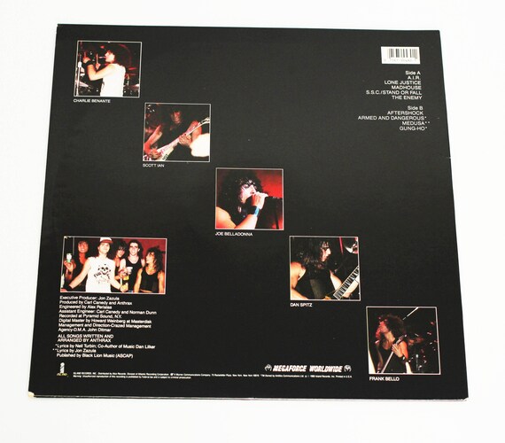 Vintage Anthrax Spreading the Disease LP Record Vinyl Album