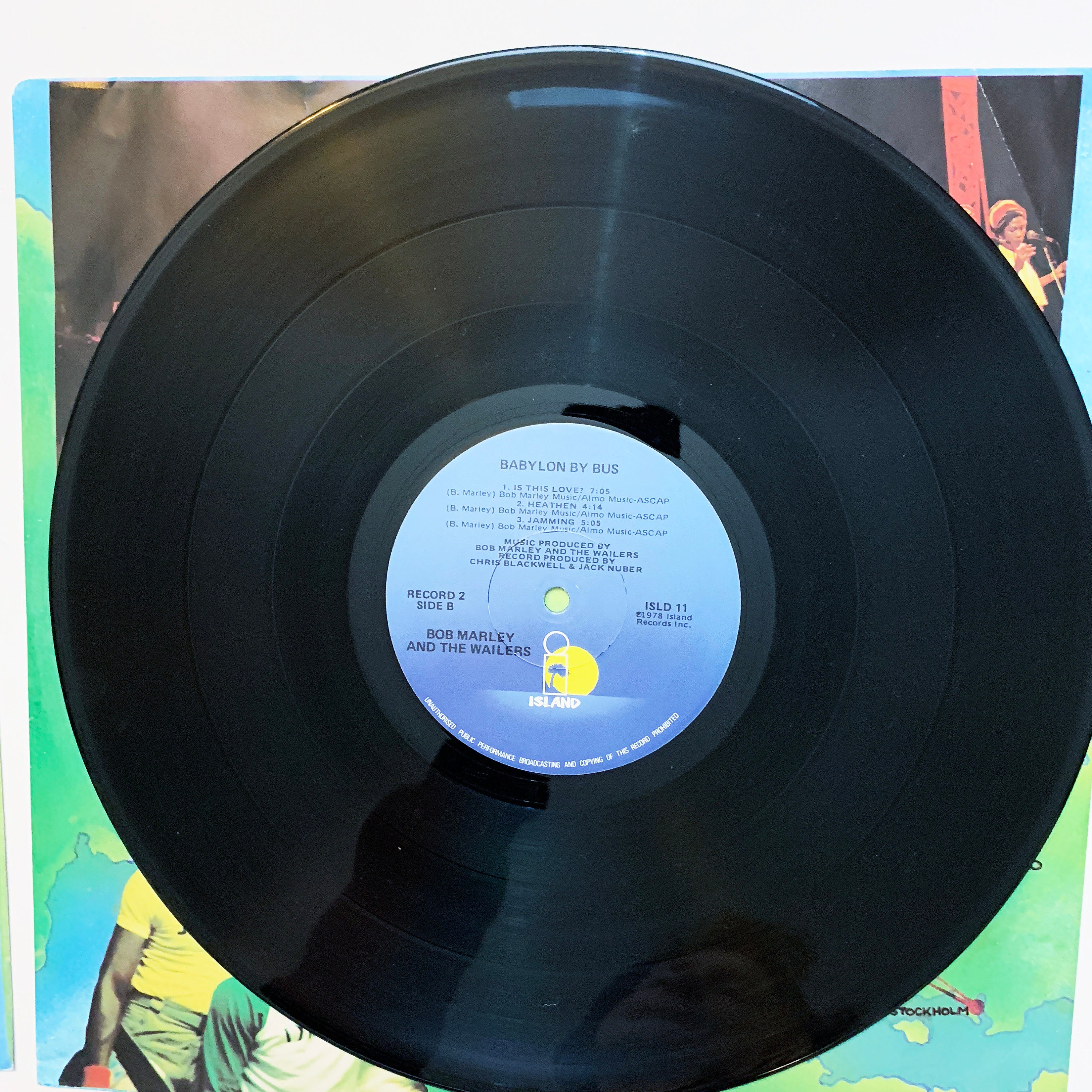 Vintage Bob Marley Babylon by Bus Excellent Vinyl Record LP Album