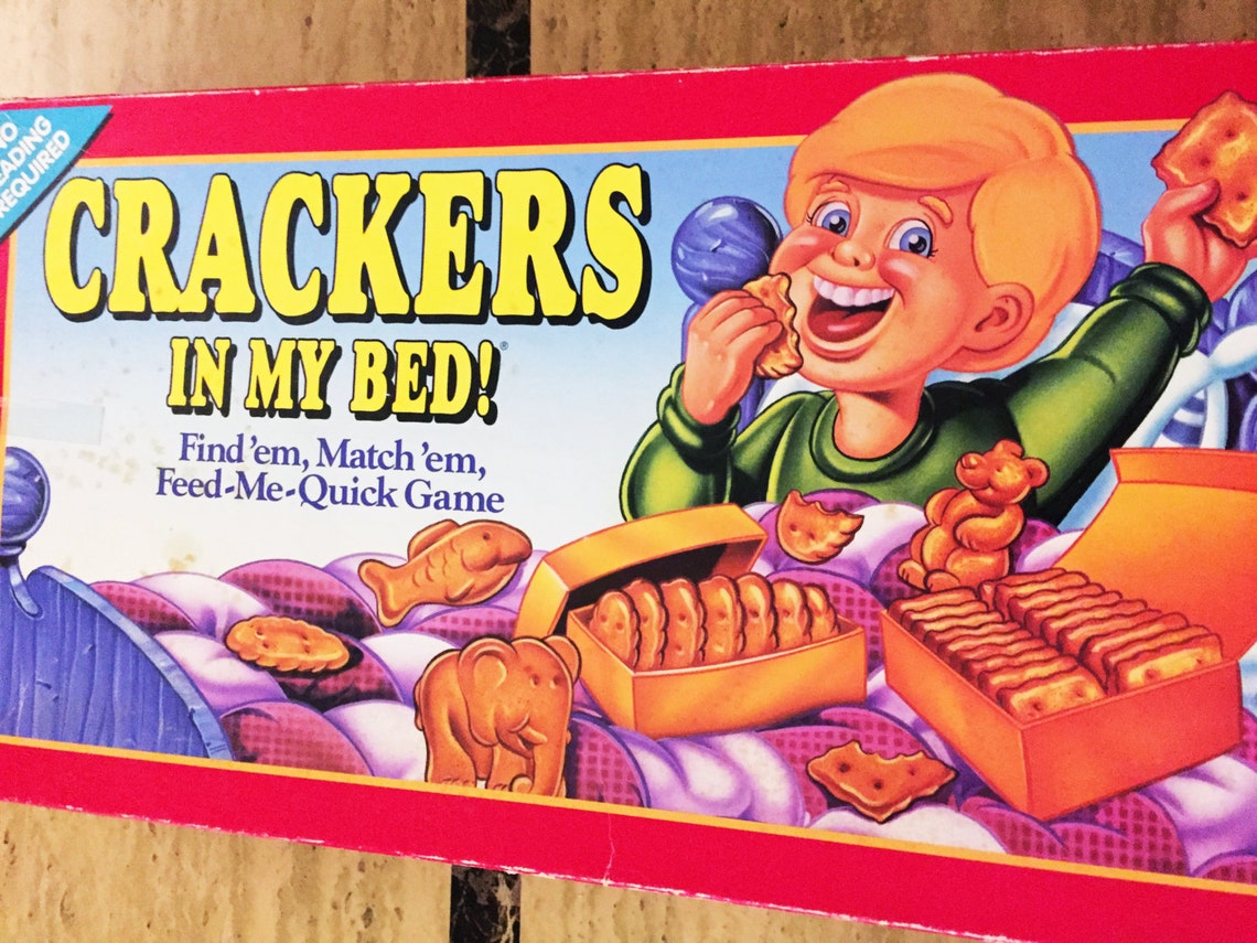 Vintage Crackers in My Bed Board Game 1992 Toy 100 Complete Etsy
