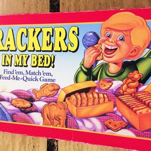 Vintage Crackers in My Bed Board Game 1992 Toy 100% Complete
