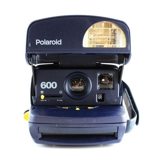 Vintage Original Polaroid Onestep 600 Instant Film Camera and One Pack New Polaroid  600 Color Film Tested & Working 