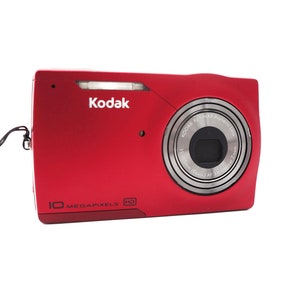 Vintage Kodak Easyshare M1093 IS 10MP Red Digital Camera Digi Zoom
