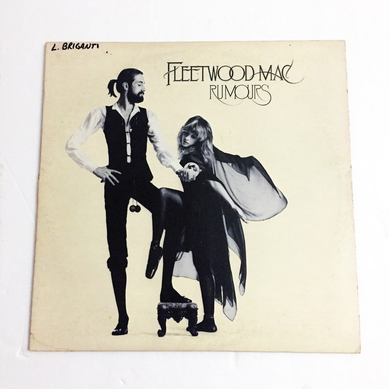 Vintage Original Fleetwood Mac Rumours LP with Liner 1977 Record Album Vinyl 12 Dreams 1970s Go Your Own Way image 1