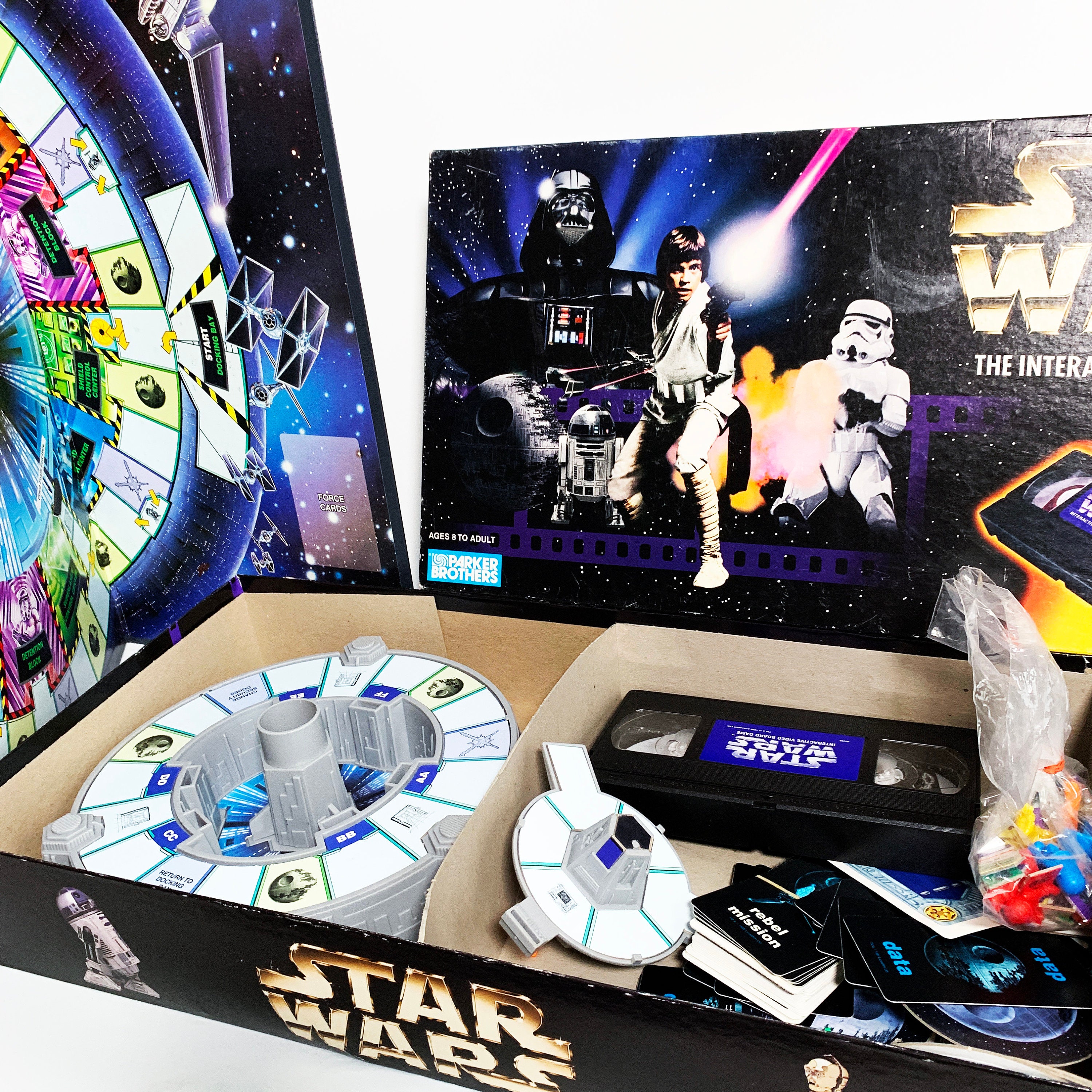 Vintage Star Wars the Interactive Video Board Game VHS Board Vintage Star Wars the Interactive Video Board Game VHS Board