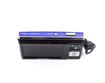 Vintage Olympus FE-5020 12MP Purple Digital Camera Digi Zoom