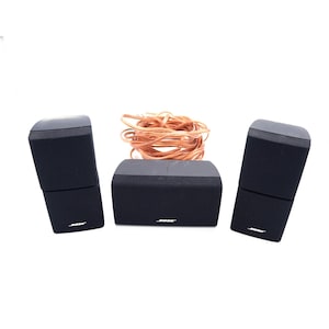 Bose Acoustimass Double Cube Speakers & Horizontal Center Channel - 3 Piece Set