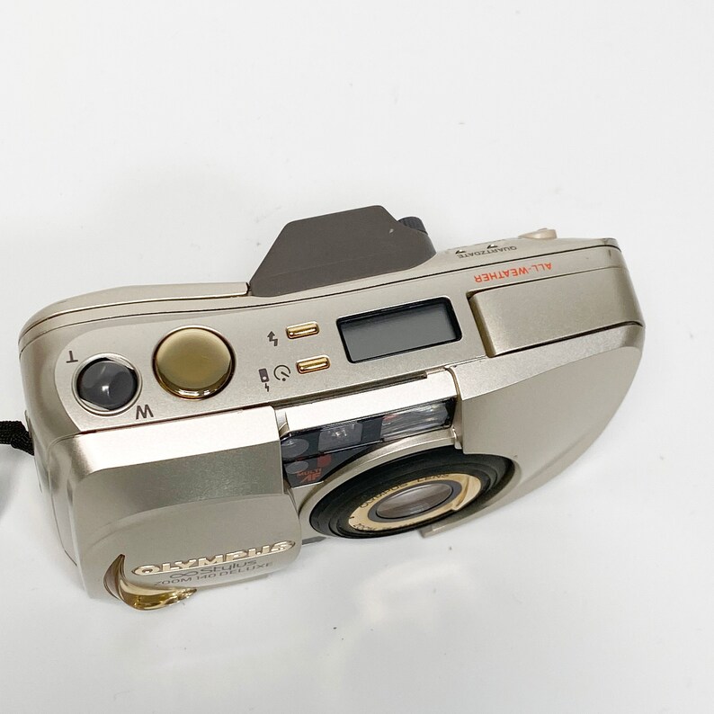 Vintage Olympus Stylus 140 Deluxe DLX Gold Zoom 35mm Point Etsy