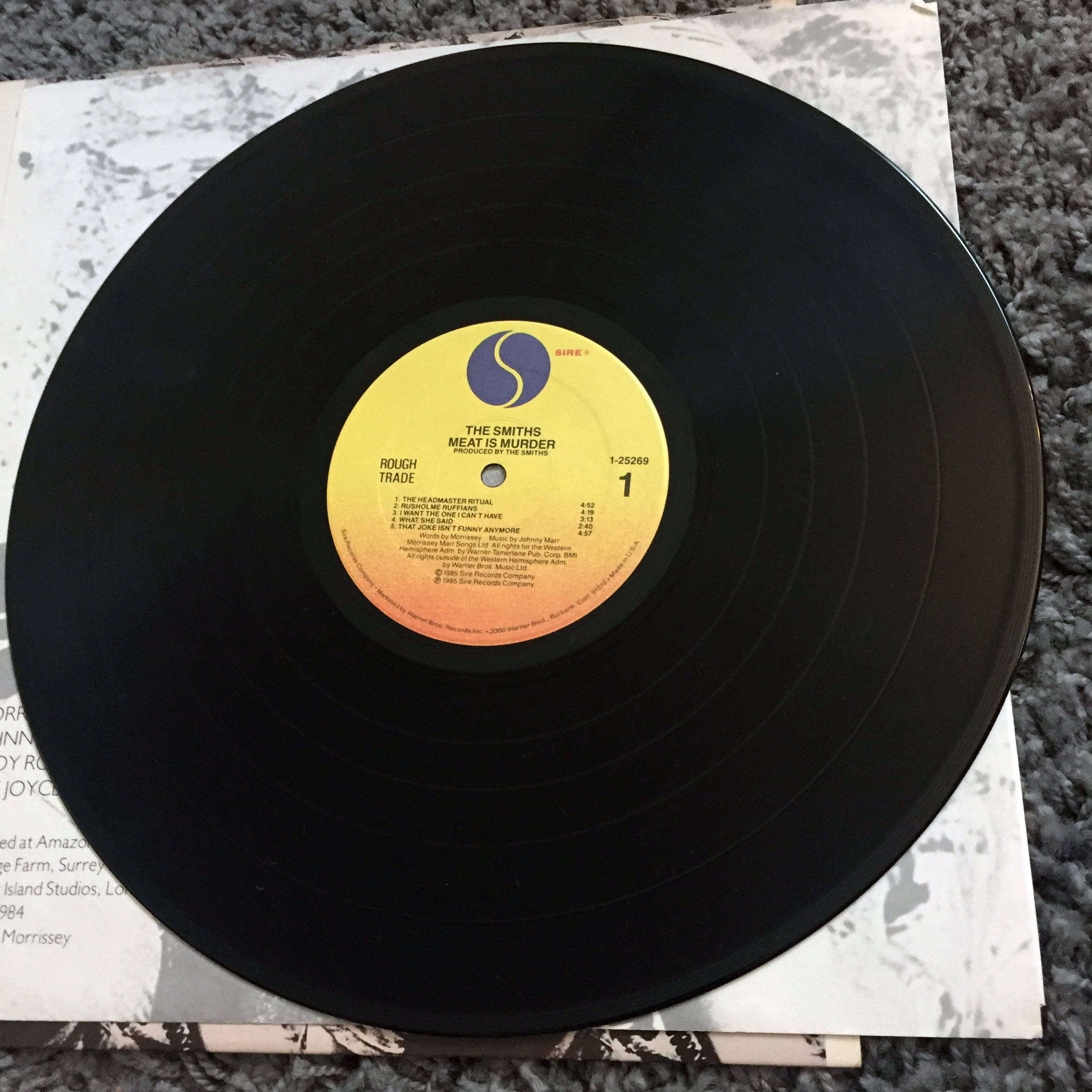 The Smiths - Meat Is Murder Vinyl LP, 1st Press - Etsy 日本