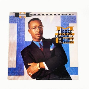 Vintage MC Hammer Please Hammer Don&#39;t Hurt &#39;Em Album Vinyl Record LP 1990 Album 12&quot; 90s Hip Hop Rap 1990s U Can&#39;t Touch This