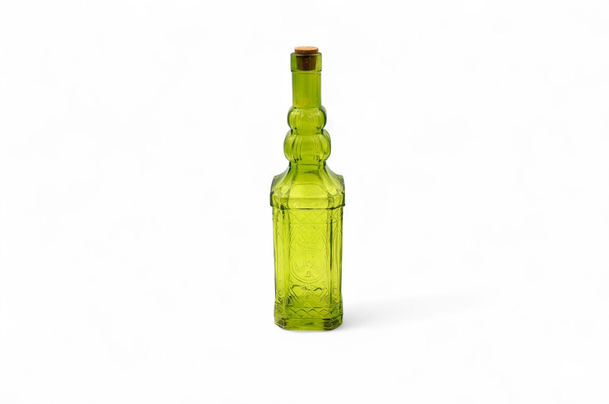 Vintage San Miguel Spain Style Green Handmade Glass Decorative 12