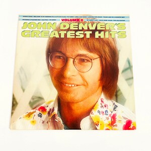 Vintage John Denver Greatest Hits Volume 2 II Album Vinyl LP Record 12&quot; Original 1977 70s