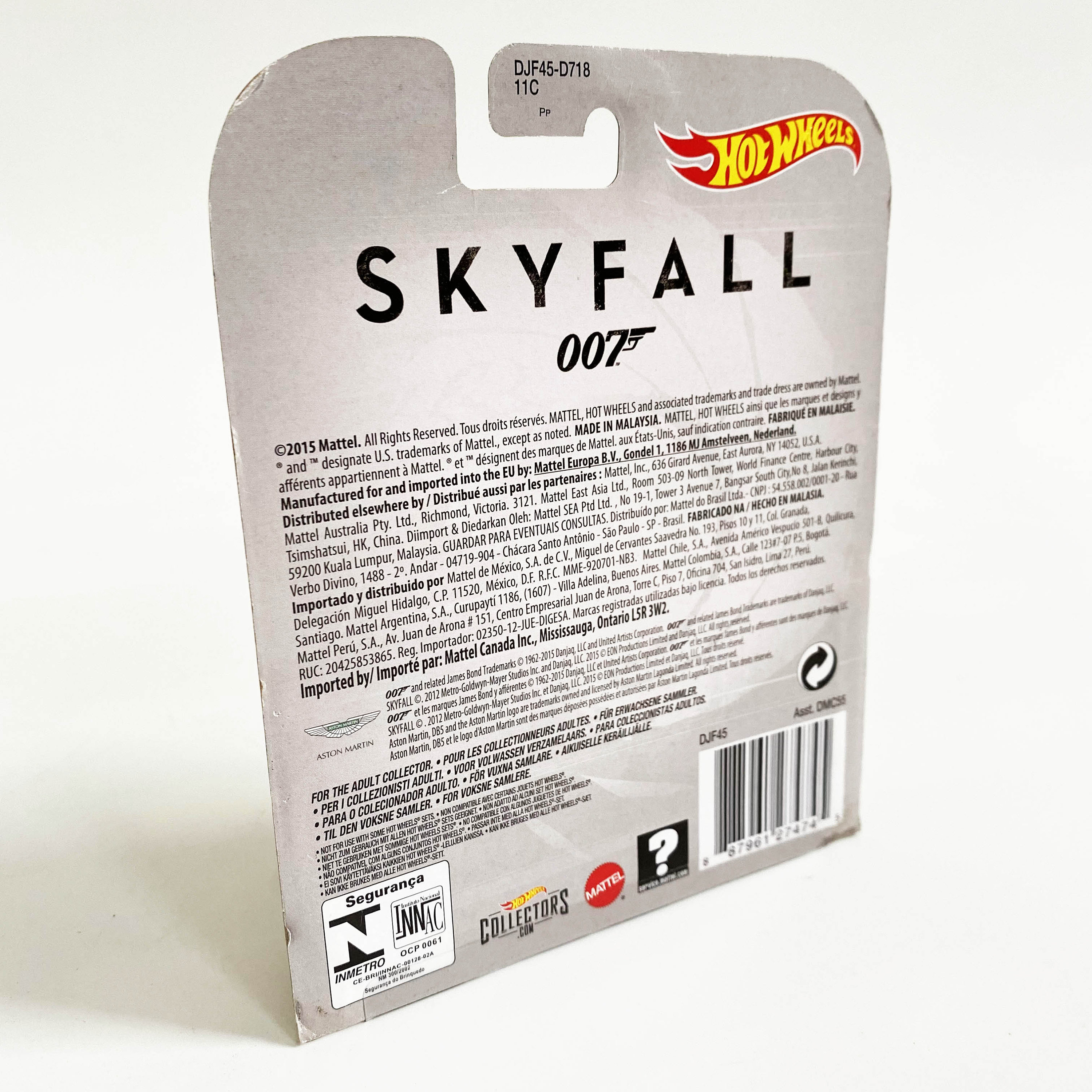 Hot Wheels 007 James Bond Skyfall 1963 Aston Martin DB5 Toy Car
