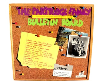 Vintage Original 1973 The Partridge Family Bulletin Board LP Record Vinyl Album 70s David Cassidy