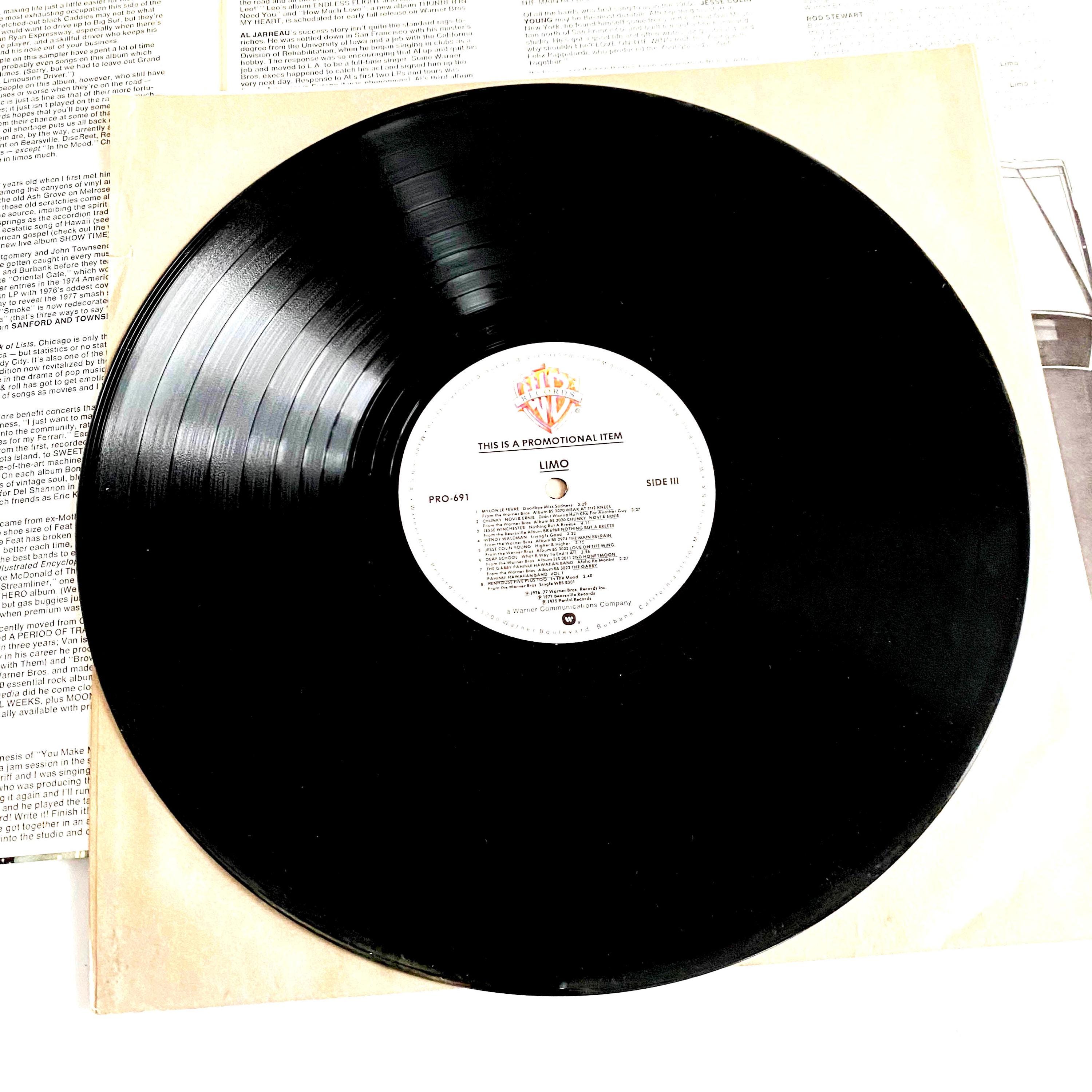 Vintage Original 1976 Limo Promo Various Artists Warner Bros 