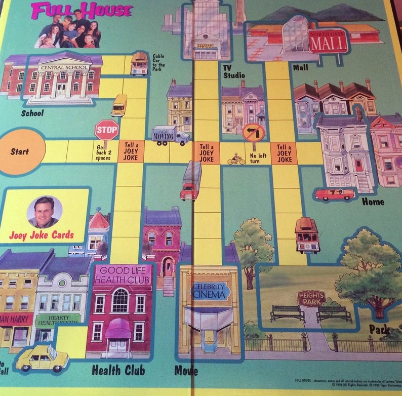Vintage Full House TV Show Board Game Complete 1993 Television Etsy