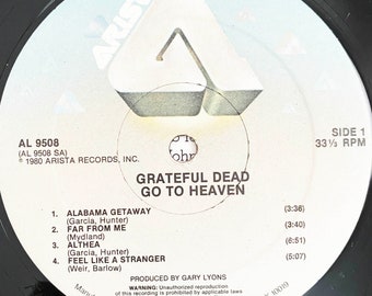 Vintage Grateful Dead Go to Heaven 1980 Album Vinyl LP Record