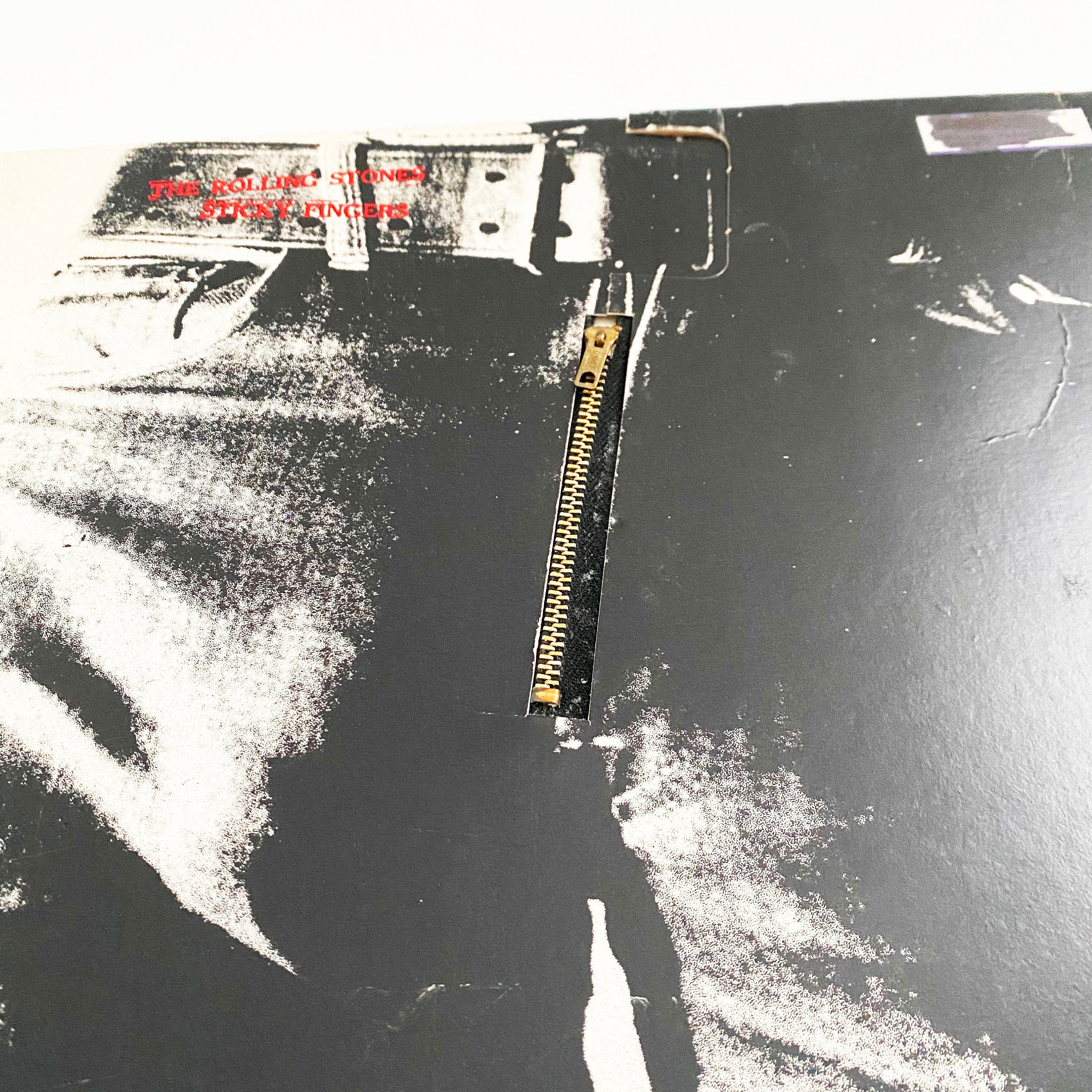 Vintage Rolling Stones Sticky Fingers Zipper Cover LP Record Vintage Rolling Stones Sticky Fingers Zipper Cover LP Record