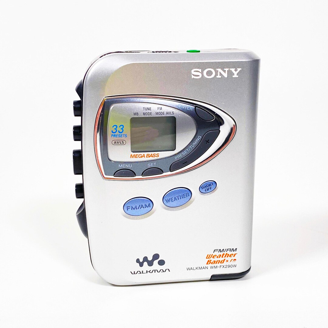 Vintage Sony Walkman WMFX290W Cassette Am/fm Mega Bass Weather Proof
