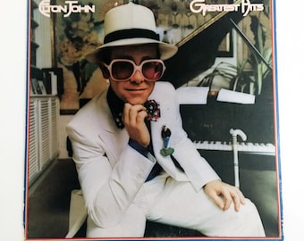 Vintage Elton John Greatest Hits LP Record Vinyl Album 1970s 70s