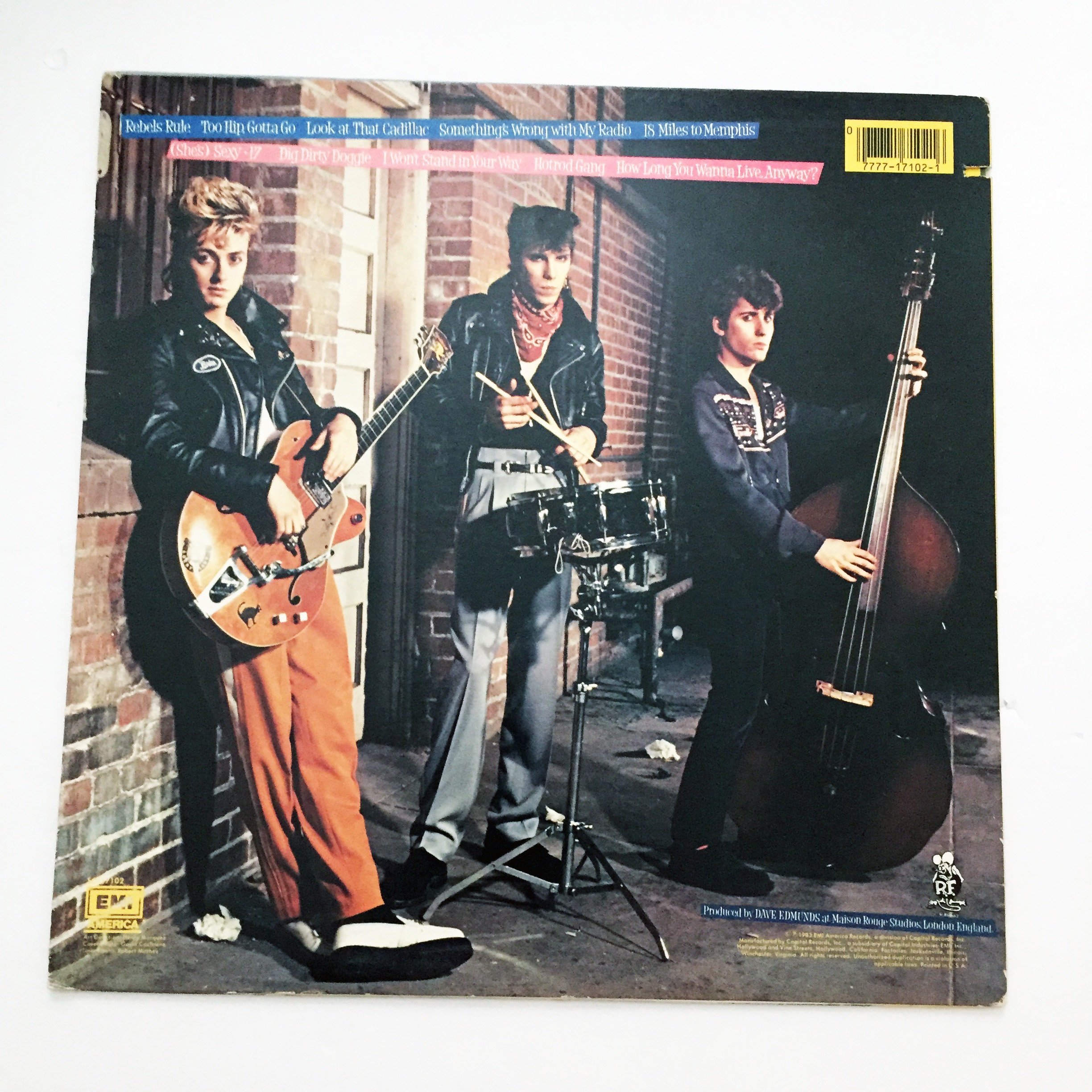Vintage Stray Cats Rant N Rave LP Record Vinyl Album 1983 12