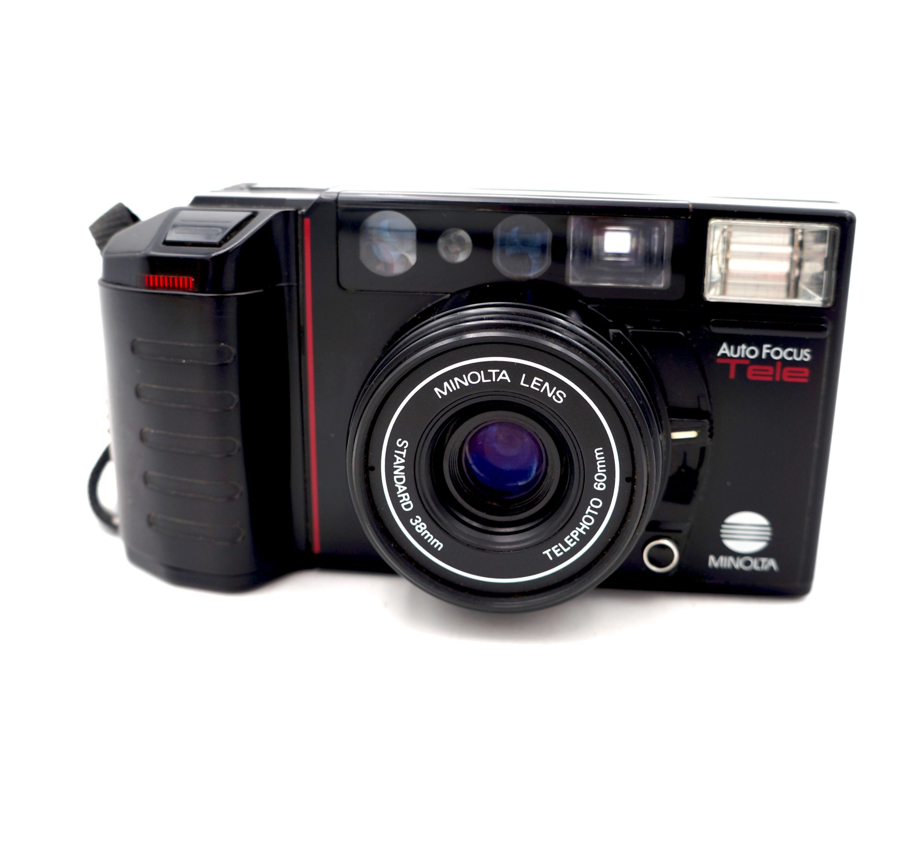 Minolta Auto Focus AF Tele Film Point and Shoot Camera 38mm to Minolta Auto Focus AF Tele Film Point and Shoot Camera 38mm to