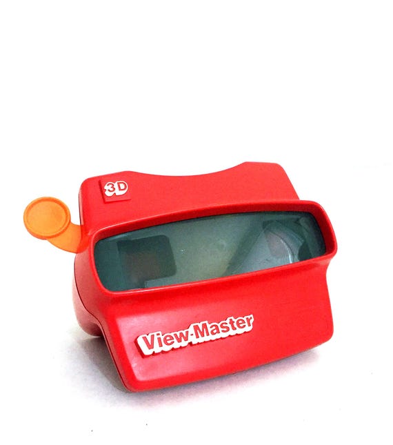 Vintage 1980s View Master 3D Toy in Red Viewmaster View Master 90s