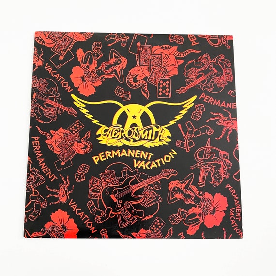 Vintage Aerosmith Permanent Vacation Vinyl LP Record Album 12