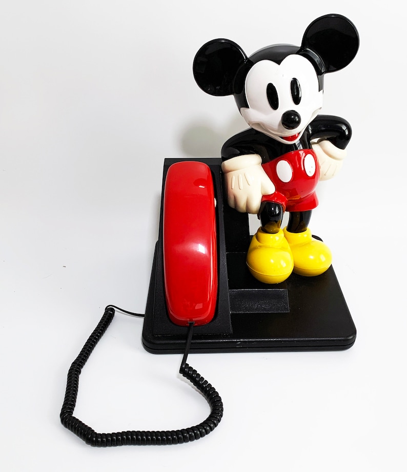 Vintage Authentic the Mickey Mouse Push Button AT&T Telephone Etsy