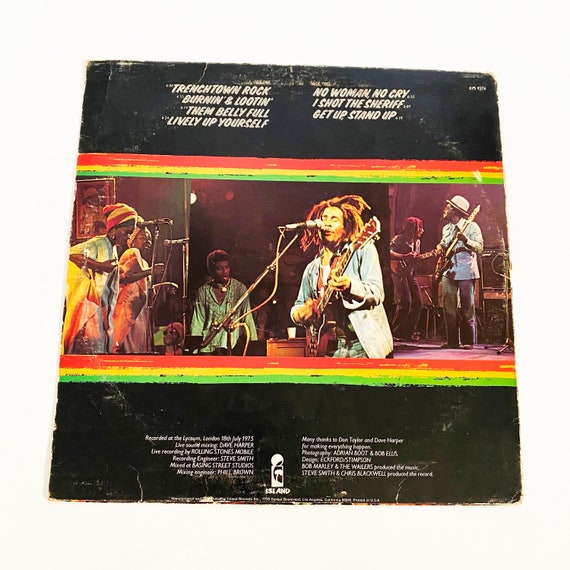 The Bob Marley and the Wailers Live at the Lyceum LP Vinyl
