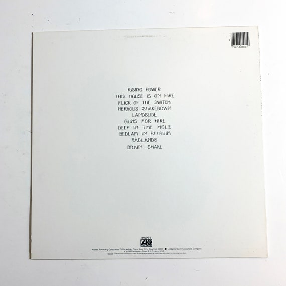 Original AC/DC Flick of the Switch Vinyl Record LP 1983 Album Acdc