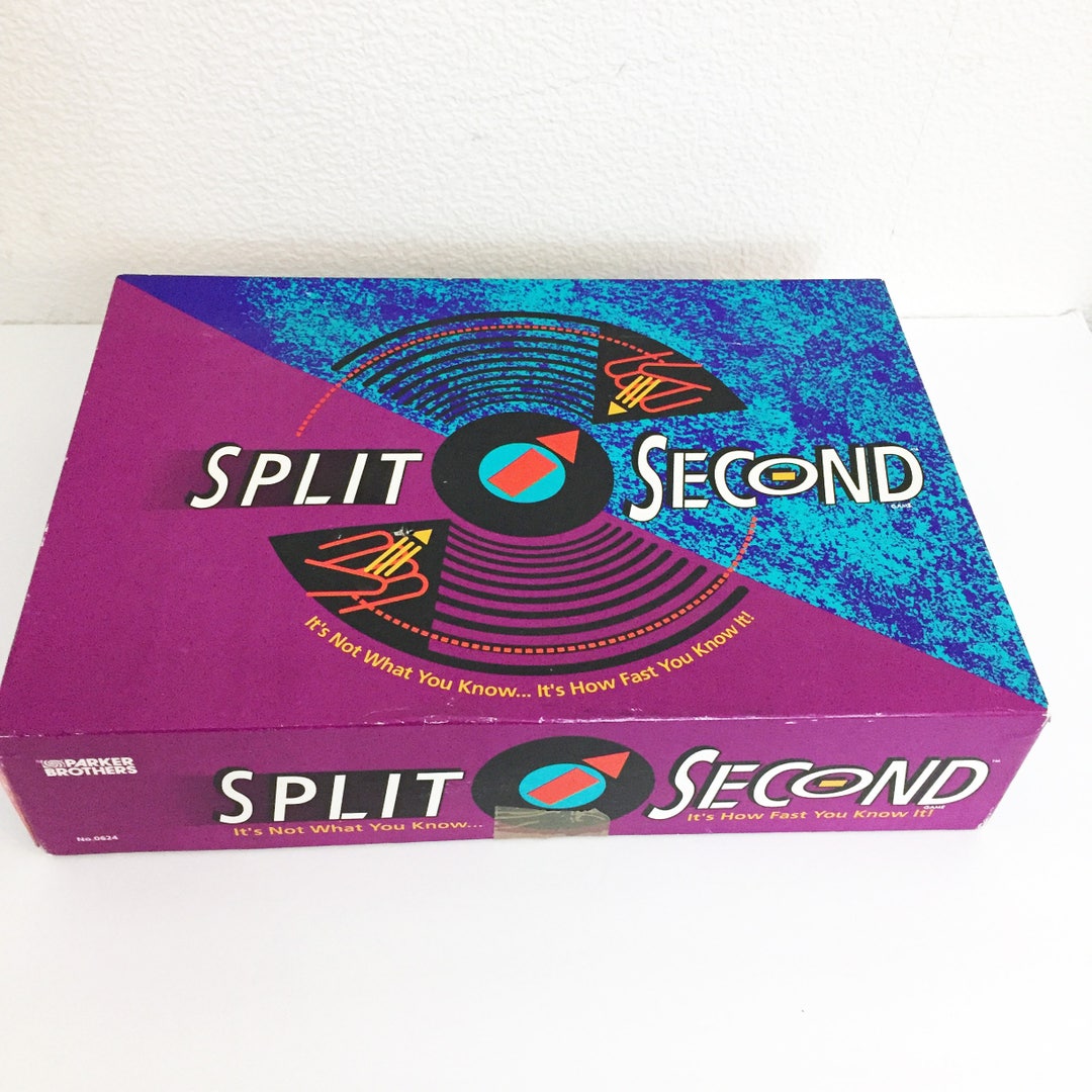 Vintage Split Second 1992 100% Complete Board Game by Parker Brothers ...