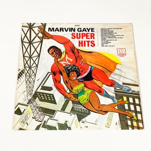 Vintage Marvin Gaye Greatest Hits Super Hits LP Album Record 1970 Romance What&#39;s Going On