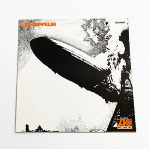 Vintage Led Zeppelin Self Titled LP Record Album Vinyl No Barcode 1969 60s Vinyl 1960s Classic Rock Stairway to Heaven