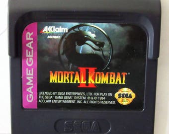 Vintage Sega Game Gear Mortal Kombat II 2 Video Game 1994