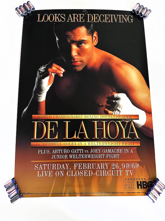 Original Oscar De La Hoya Vs Derrell Coley Boxing Fight Night HBO