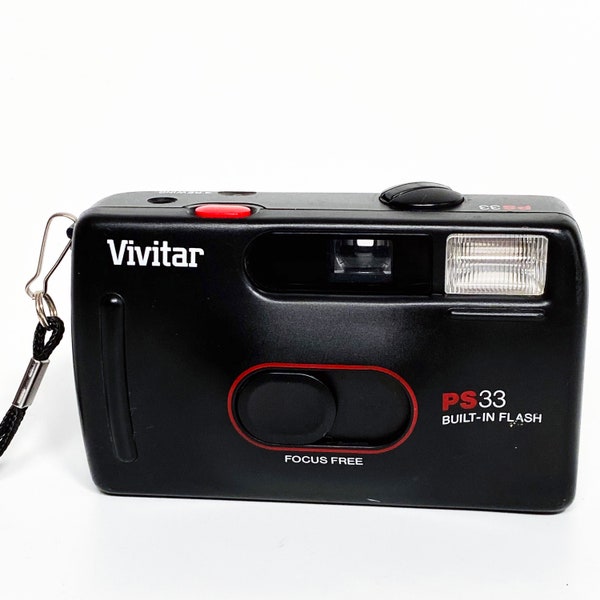 Vintage Vivitar PS33 35mm Point Shoot Film Camera Tested Works Lomo Holga Focus Free