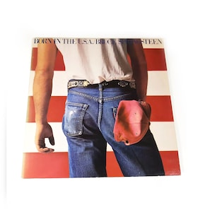 Vintage Bruce Springsteen Born In The USA 1984 Vinyl LP Record Vinyl Album 80s Glory Days 1980s Rock