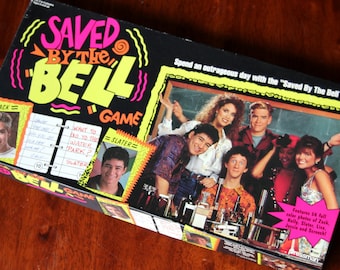 Vintage Saved By The Bell Board Game Retro Complete 1992