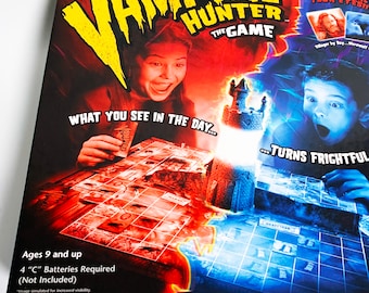 Vintage Vampire Hunter Board Game, Complete Milton Bradley Edition