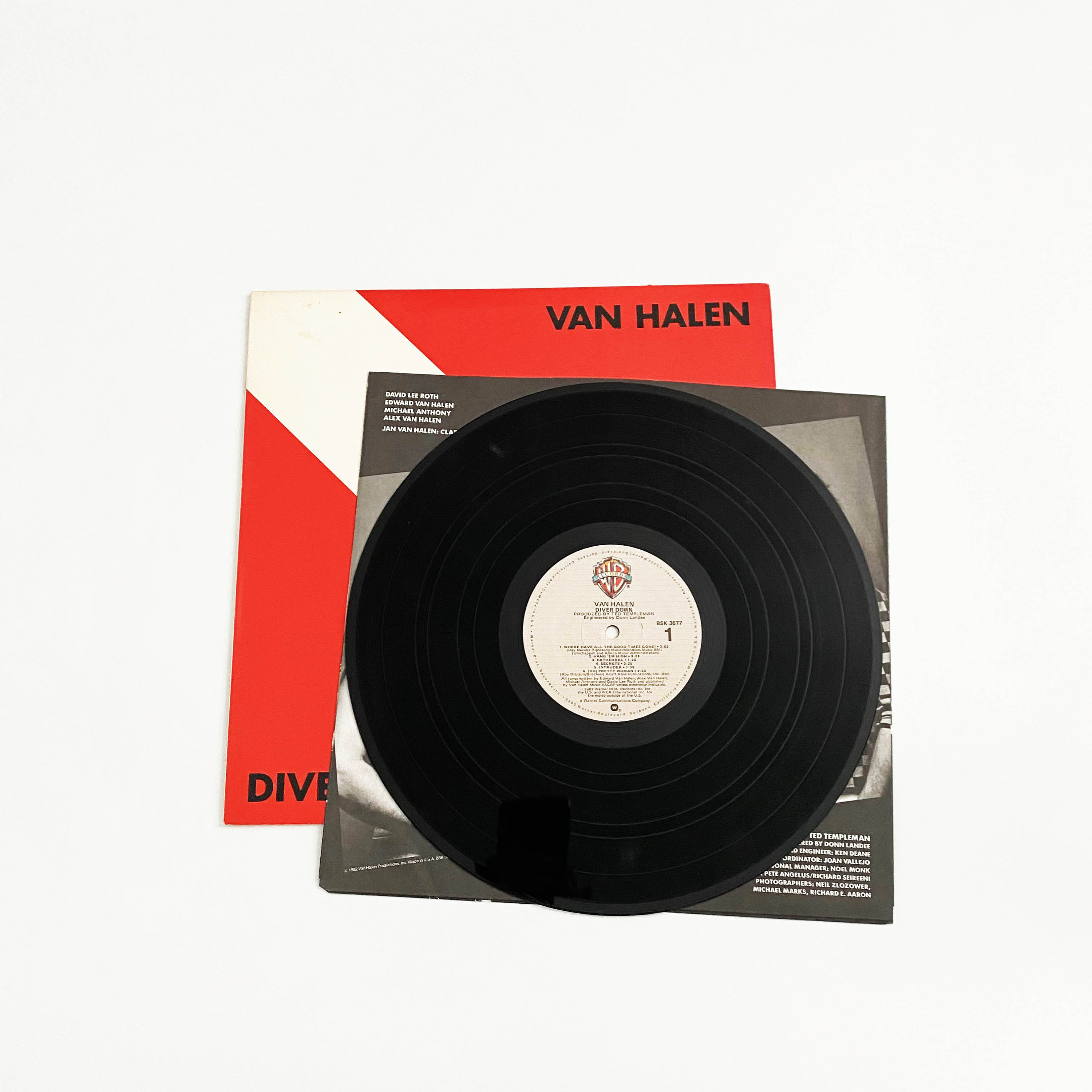 Vintage Van Halen Diver Down Vinyl Record LP 1982 Album 80s