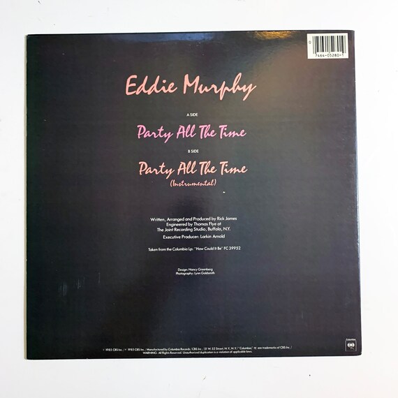 Vintage Original Eddie Murphy Party All the Time Vinyl